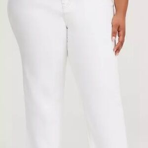 Torrid Women's Straight Leg White Pants